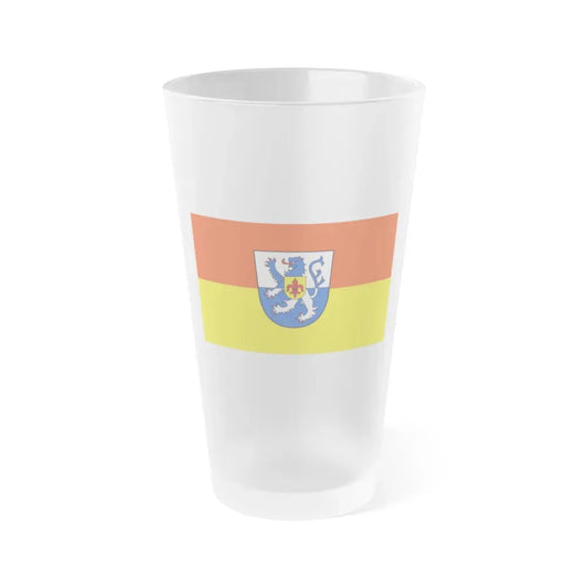 Flag of St Wendel Germany - Frosted Pint Glass 16oz 16oz Frosted - Go Mug Yourself