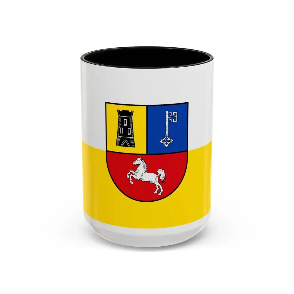 Flag of Stade Germany - Accent Coffee Mug 15oz Black - Go Mug Yourself