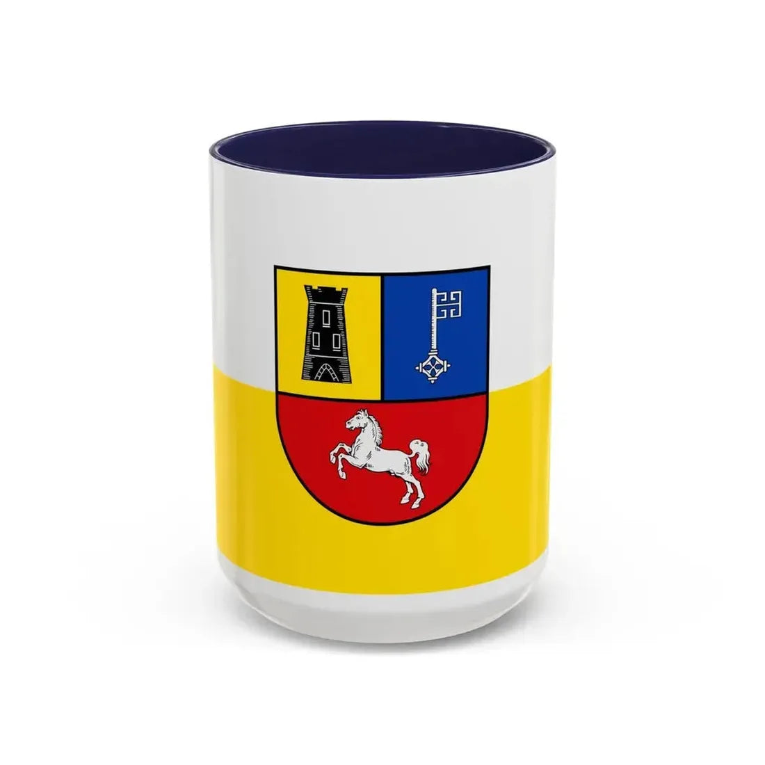 Flag of Stade Germany - Accent Coffee Mug 15oz Navy - Go Mug Yourself