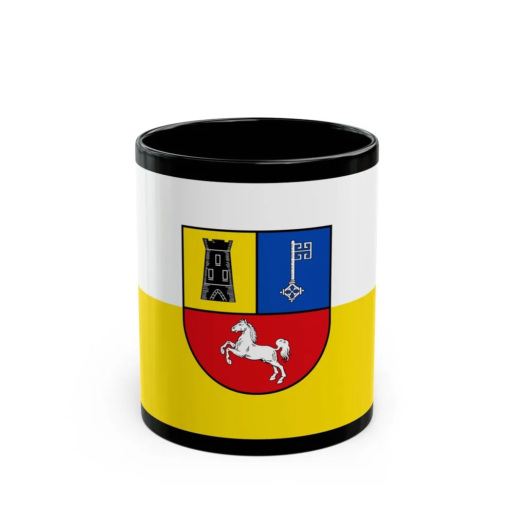 Flag of Stade Germany - Black Coffee Mug-11oz-Go Mug Yourself