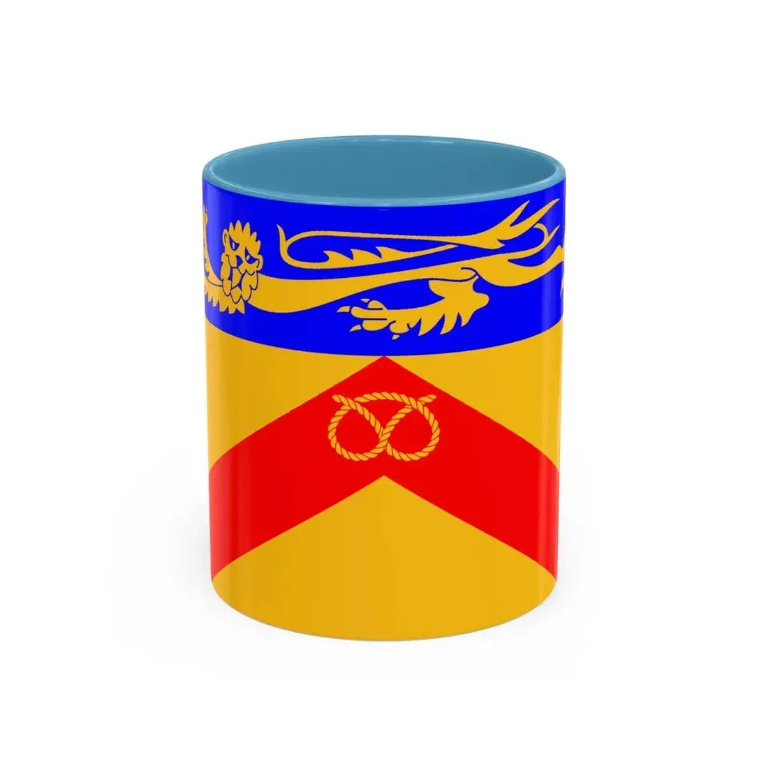 Flag of Staffordshire council UK - Accent Coffee Mug 11oz Light Blue - Go Mug Yourself