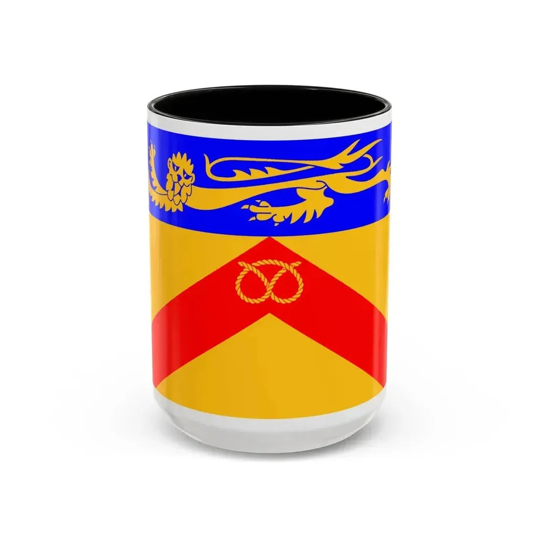 Flag of Staffordshire council UK - Accent Coffee Mug 15oz Black - Go Mug Yourself