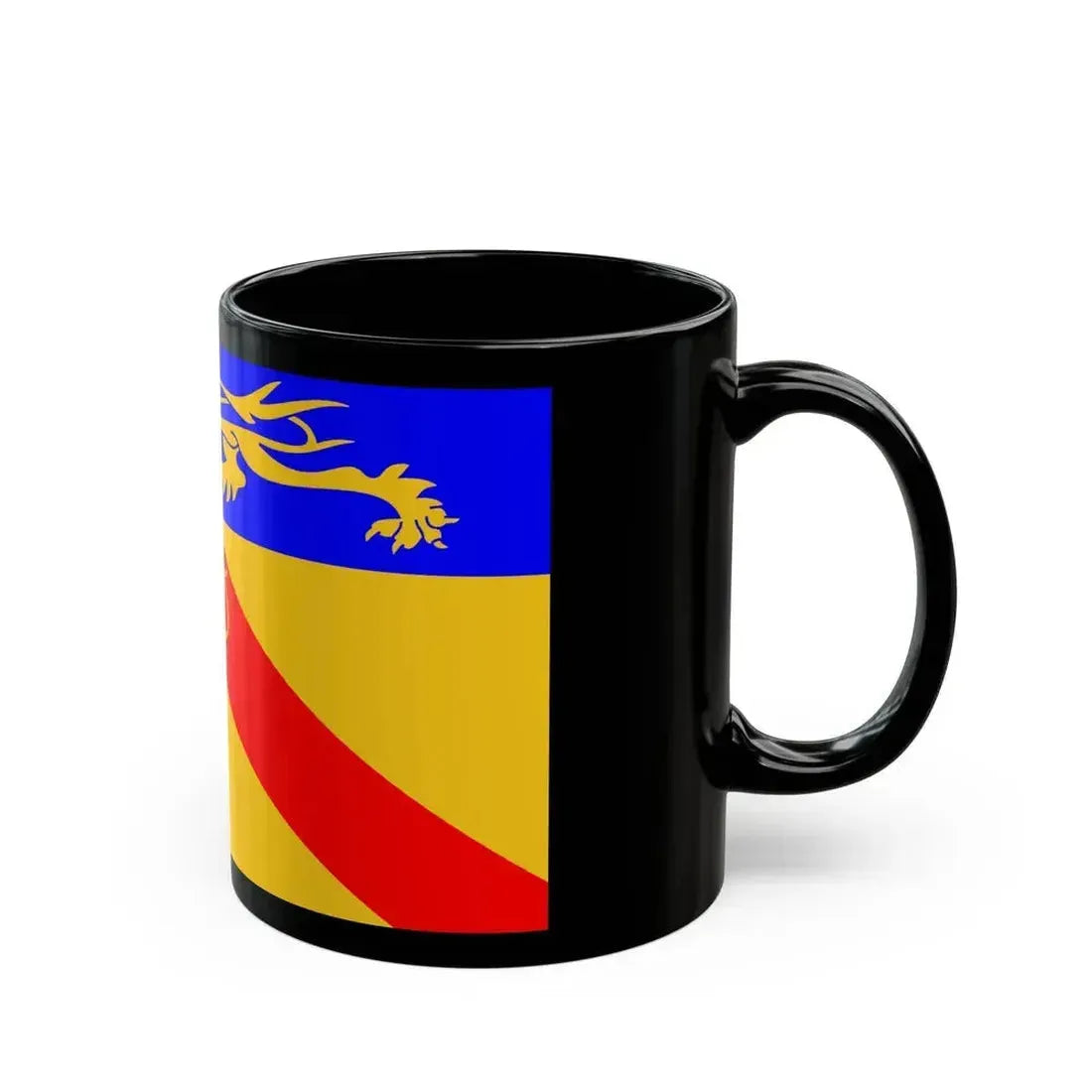 Flag of Staffordshire council UK - Black Coffee Mug - Go Mug Yourself