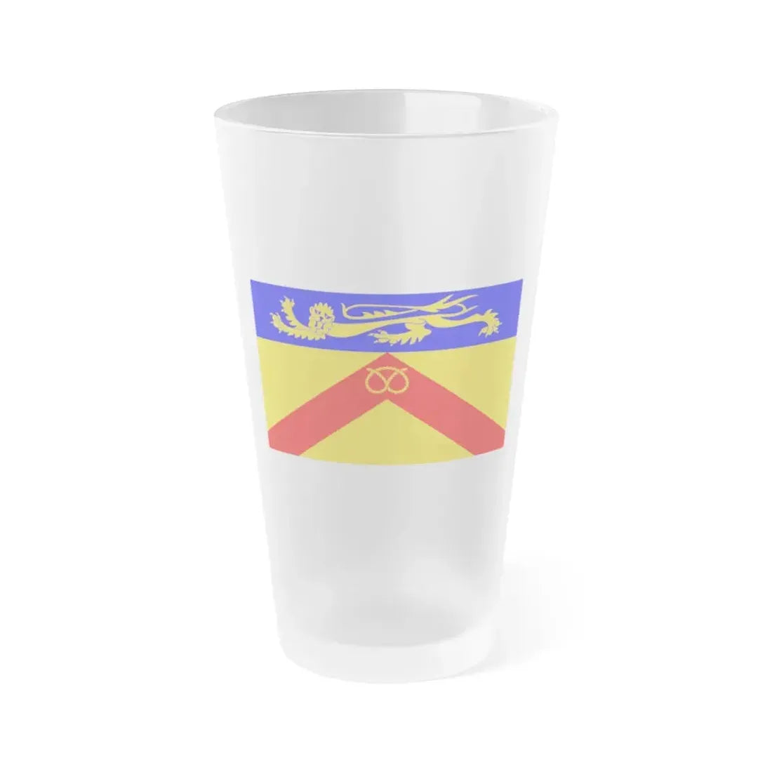 Flag of Staffordshire council UK - Frosted Pint Glass 16oz 16oz Frosted - Go Mug Yourself