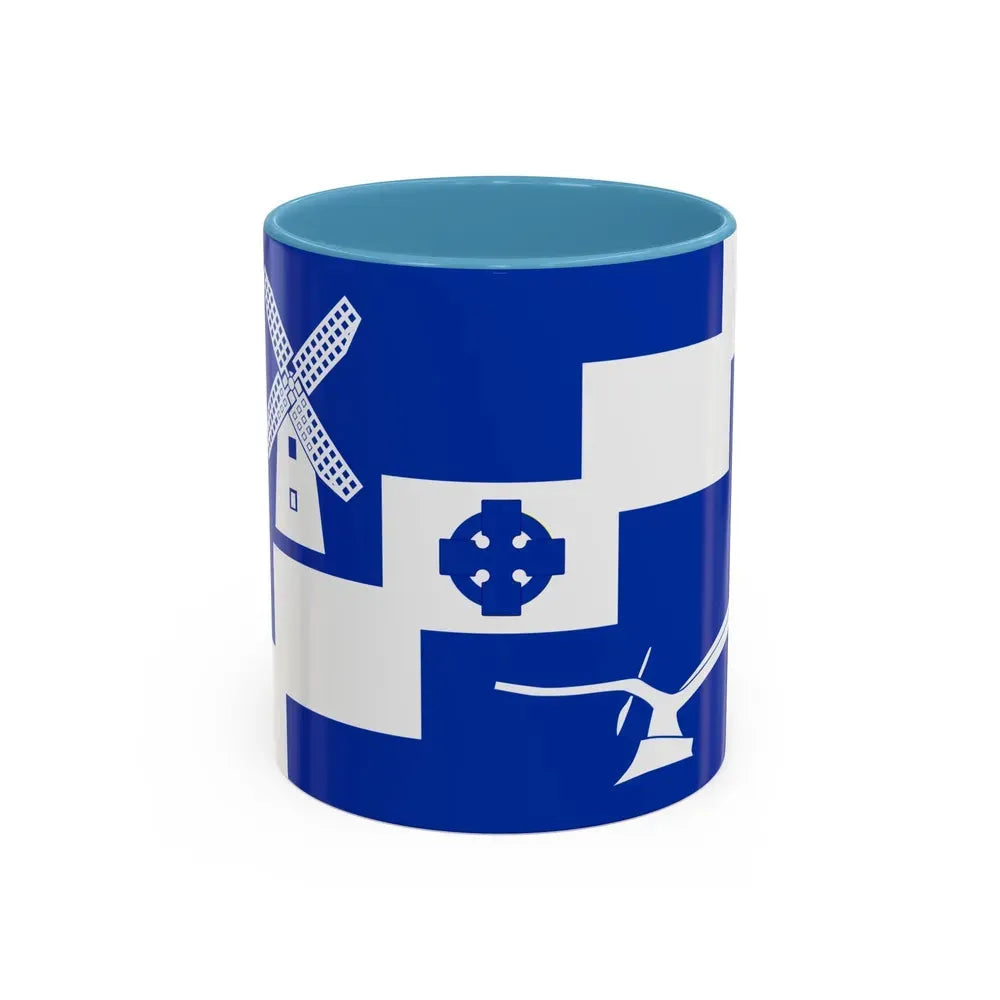 Flag of Staining UK - Accent Coffee Mug 11oz Light Blue - Go Mug Yourself