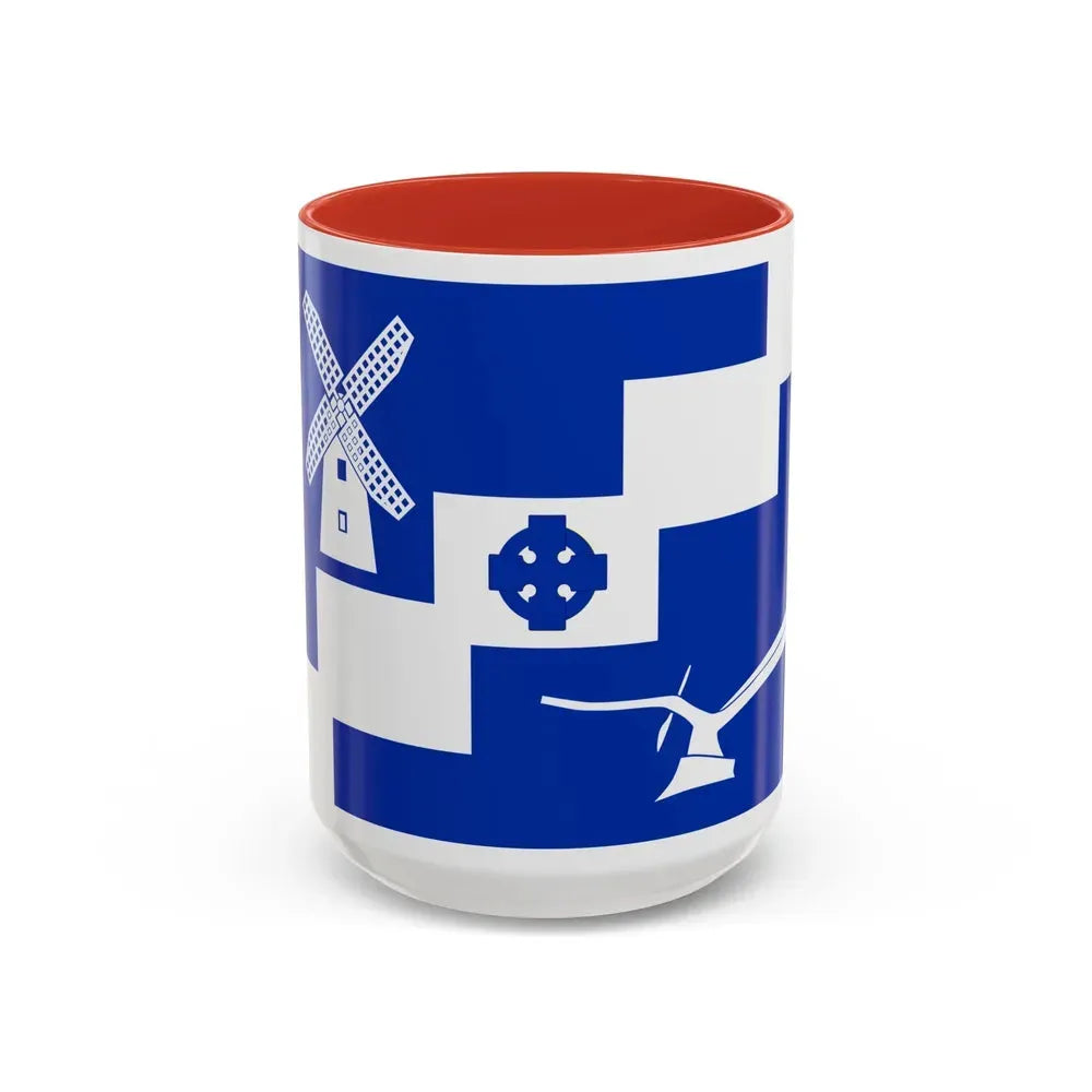 Flag of Staining UK - Accent Coffee Mug 15oz Red - Go Mug Yourself