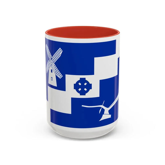 Flag of Staining UK - Accent Coffee Mug 15oz Red - Go Mug Yourself