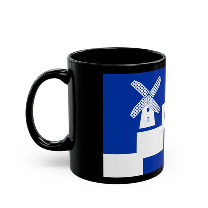 Flag of Staining UK - Black Coffee Mug-Go Mug Yourself