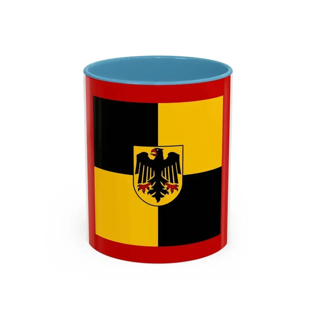 Flag of Standard of Inspector General of the Bundeswehr Germany - Accent Coffee Mug 11oz Light Blue - Go Mug Yourself