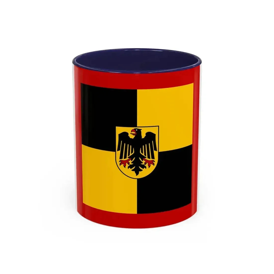 Flag of Standard of Inspector General of the Bundeswehr Germany - Accent Coffee Mug 11oz Navy - Go Mug Yourself