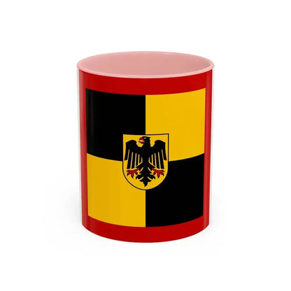 Flag of Standard of Inspector General of the Bundeswehr Germany - Accent Coffee Mug 11oz Pink - Go Mug Yourself