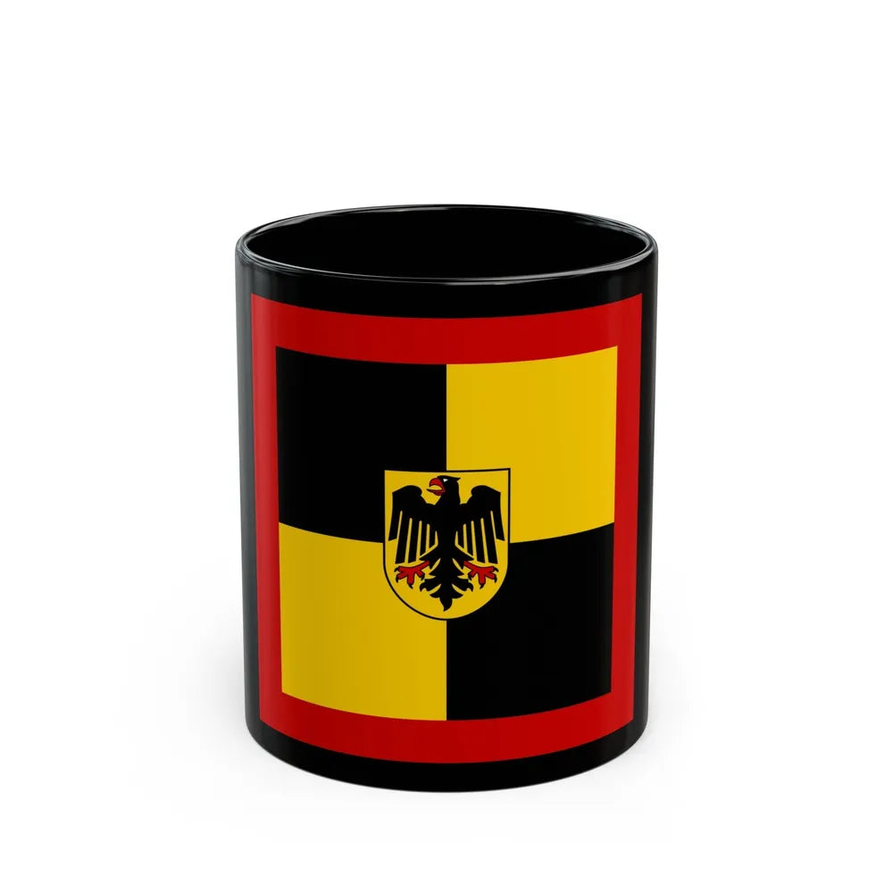 Flag of Standard of Inspector General of the Bundeswehr Germany - Black Coffee Mug-11oz-Go Mug Yourself