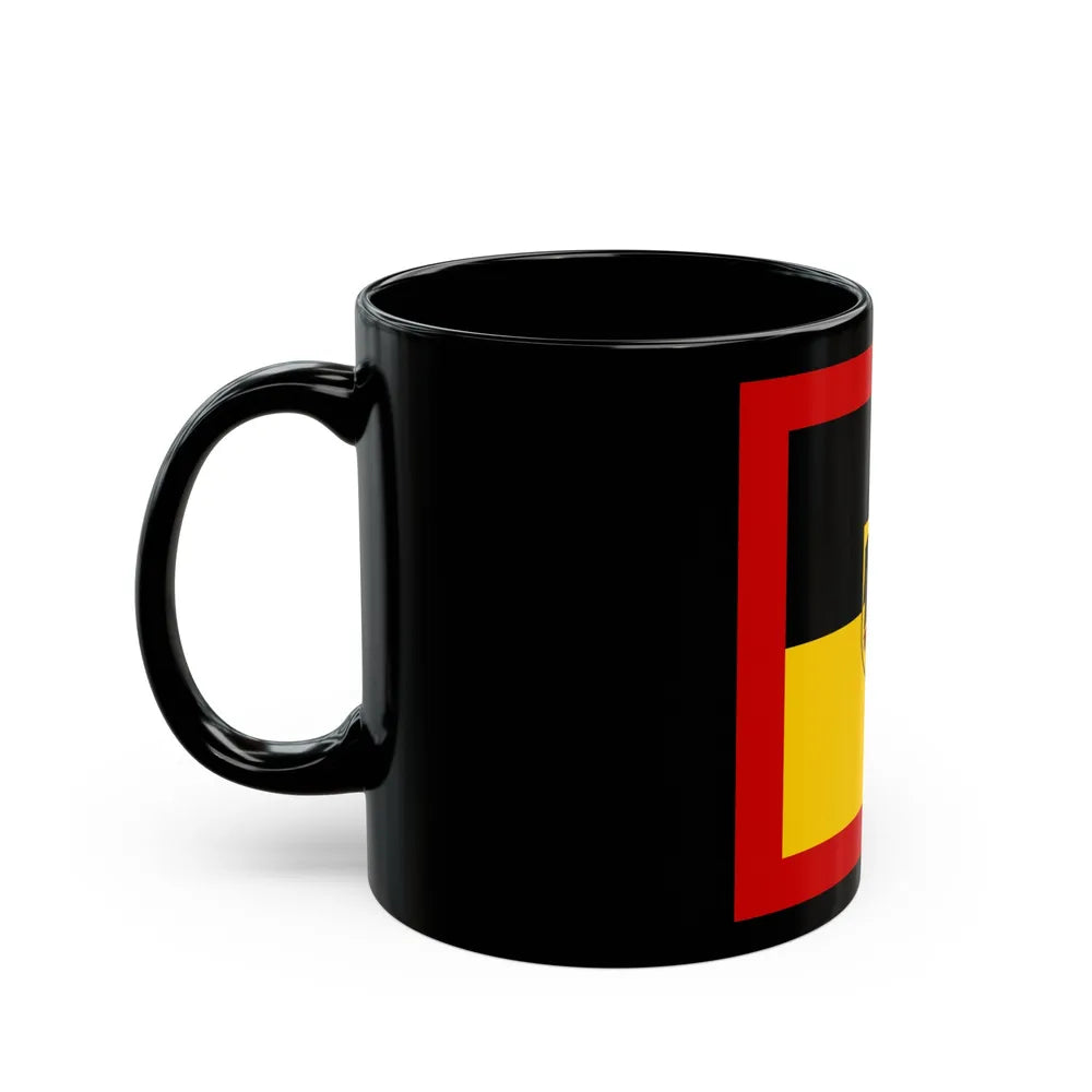 Flag of Standard of Inspector General of the Bundeswehr Germany - Black Coffee Mug-Go Mug Yourself