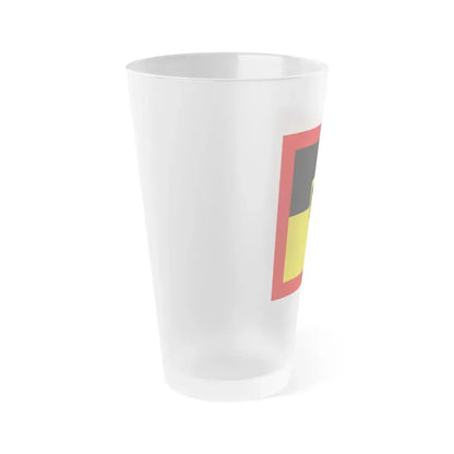 Flag of Standard of Inspector General of the Bundeswehr Germany - Frosted Pint Glass 16oz - Go Mug Yourself