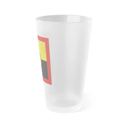 Flag of Standard of Inspector General of the Bundeswehr Germany - Frosted Pint Glass 16oz - Go Mug Yourself