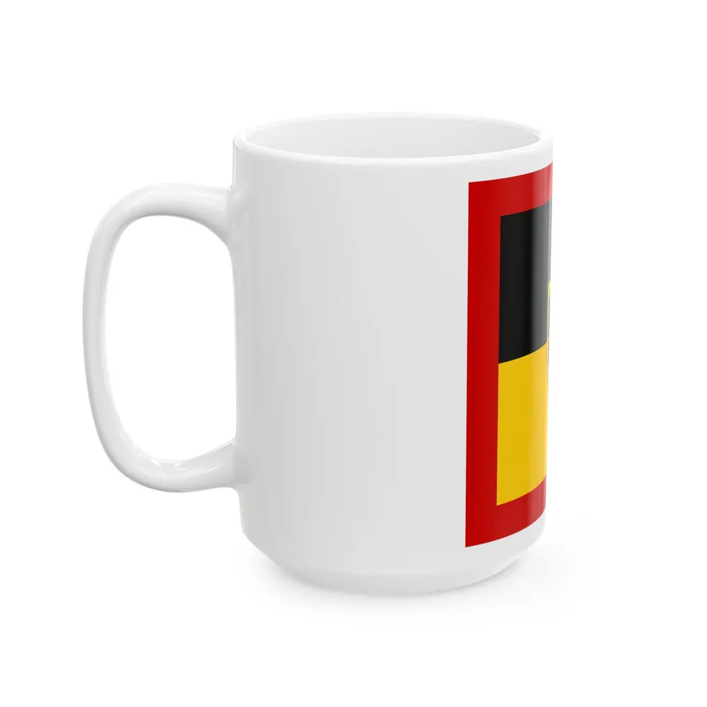 Flag of Standard of Inspector General of the Bundeswehr Germany - White Coffee Mug-Go Mug Yourself