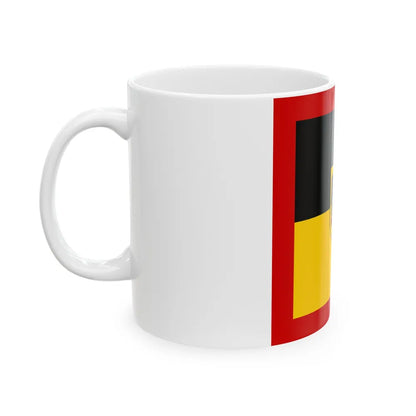 Flag of Standard of Inspector General of the Bundeswehr Germany - White Coffee Mug-Go Mug Yourself