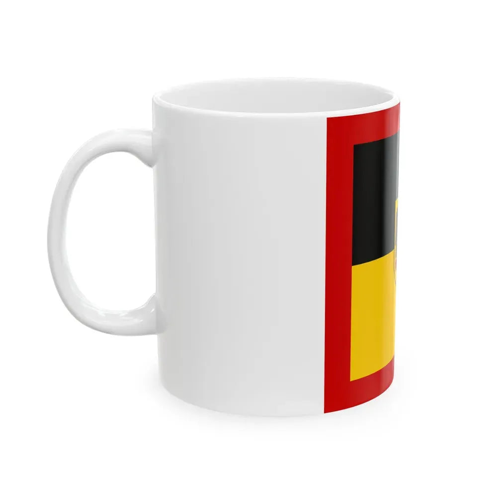 Flag of Standard of Inspector General of the Bundeswehr Germany - White Coffee Mug - Go Mug Yourself