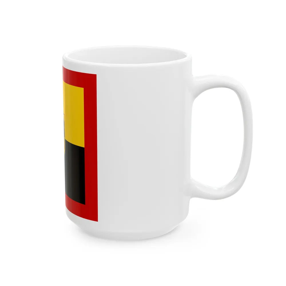 Flag of Standard of Inspector General of the Bundeswehr Germany - White Coffee Mug-Go Mug Yourself