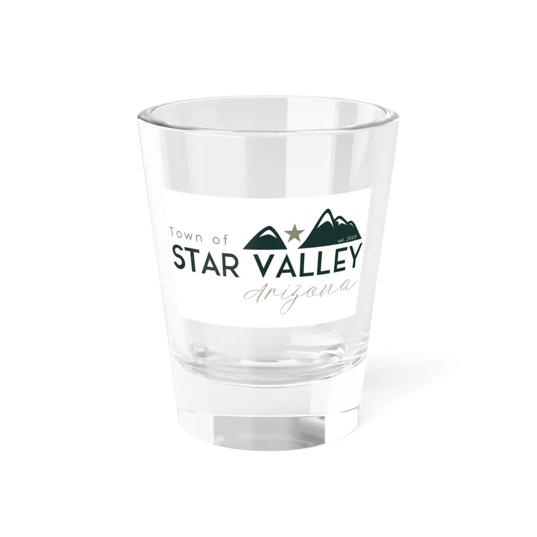 Flag of Star Valley Arizona (United States) Shot Glass 1.5oz 1.5oz - Go Mug Yourself
