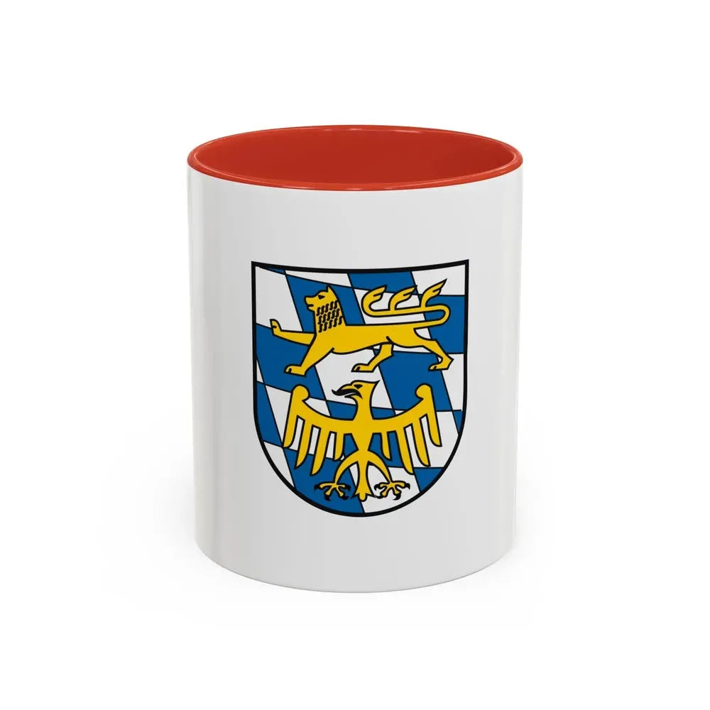 Flag of Starnberg Germany - Accent Coffee Mug 11oz Red - Go Mug Yourself
