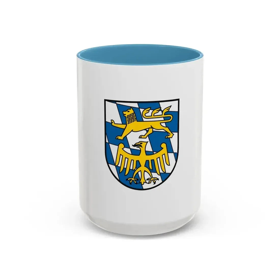 Flag of Starnberg Germany - Accent Coffee Mug 15oz Light Blue - Go Mug Yourself