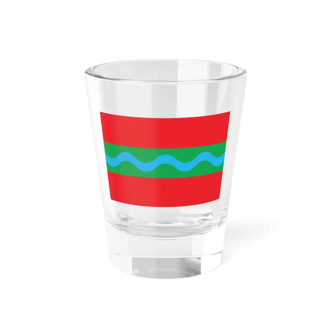 Flag of Starokostiantyniv raion (Ukraine) Shot Glass 1.5oz 1.5oz - Go Mug Yourself