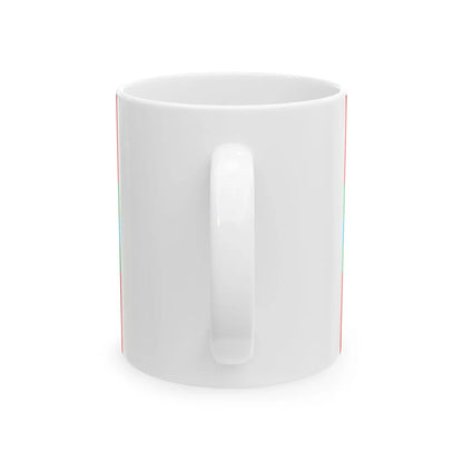 Flag of Starokostiantyniv raion (Ukraine) White Coffee Mug - Go Mug Yourself