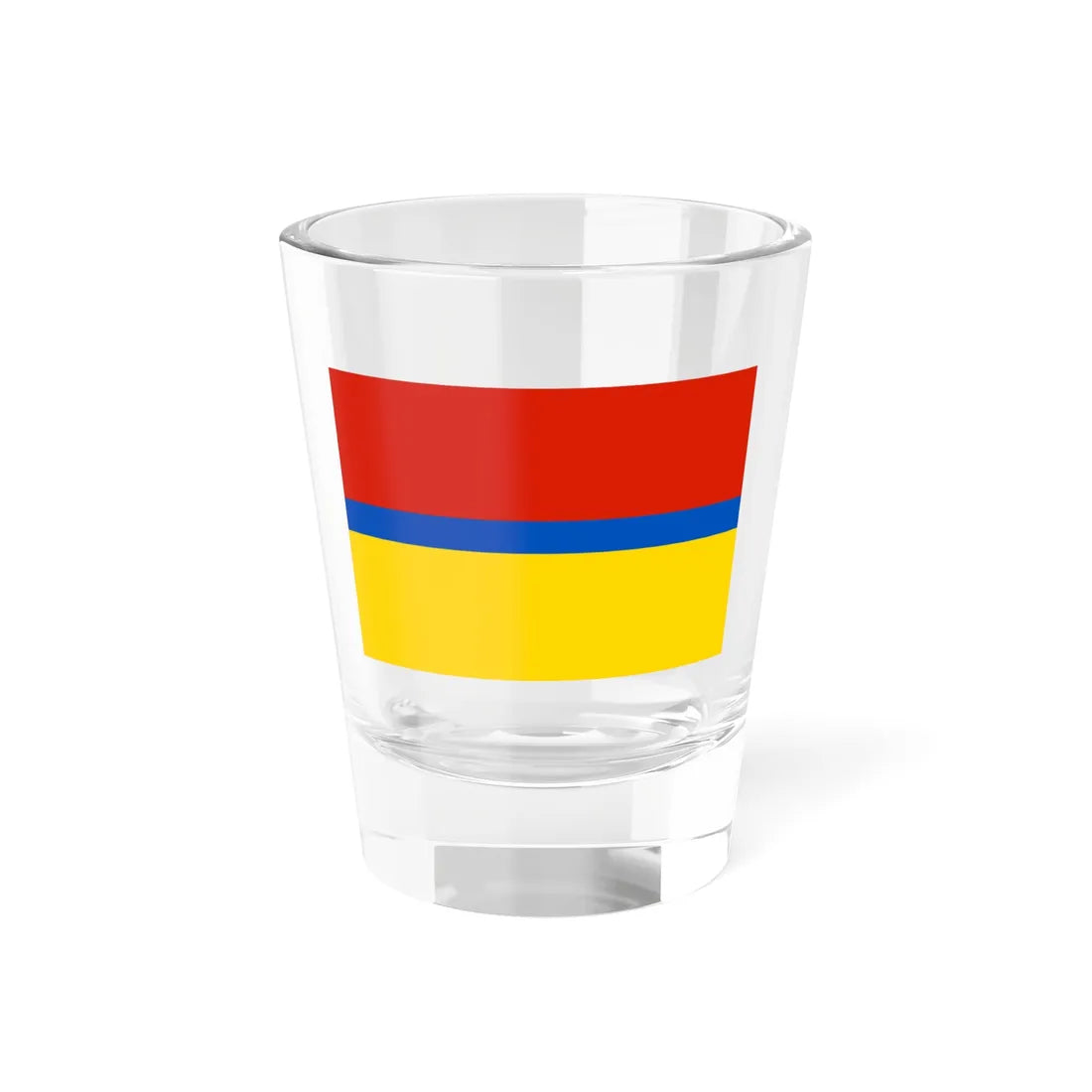 Flag of Staropoltavsky rayon Volgograd oblast (Russia) Shot Glass 1.5oz 1.5oz - Go Mug Yourself
