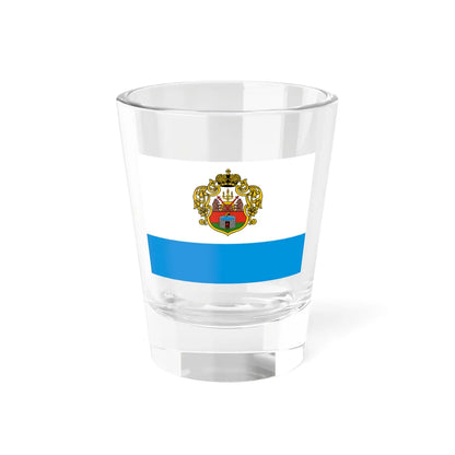 Flag of Starorussky rayon Novgorod oblast (Russia) Shot Glass 1.5oz 1.5oz - Go Mug Yourself