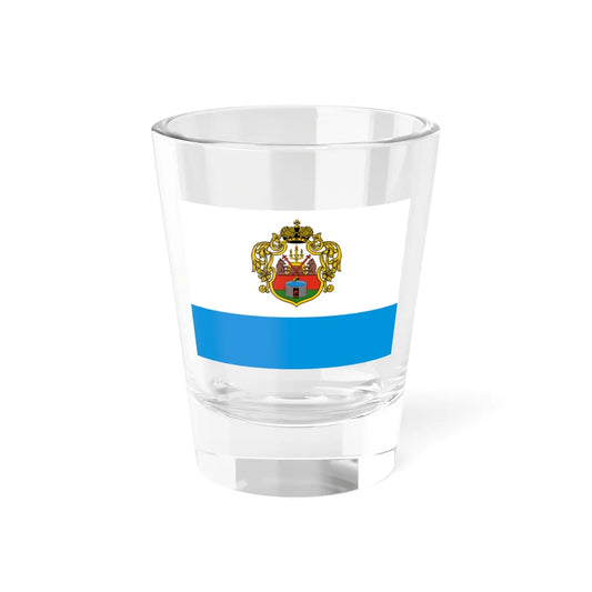 Flag of Starorussky rayon Novgorod oblast (Russia) Shot Glass 1.5oz 1.5oz - Go Mug Yourself