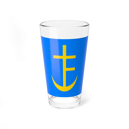 Flag of Staryi Sambir (Ukraine) Pint Glass 16oz 16oz - Go Mug Yourself