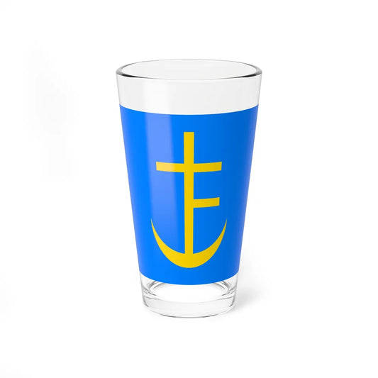 Flag of Staryi Sambir (Ukraine) Pint Glass 16oz 16oz - Go Mug Yourself