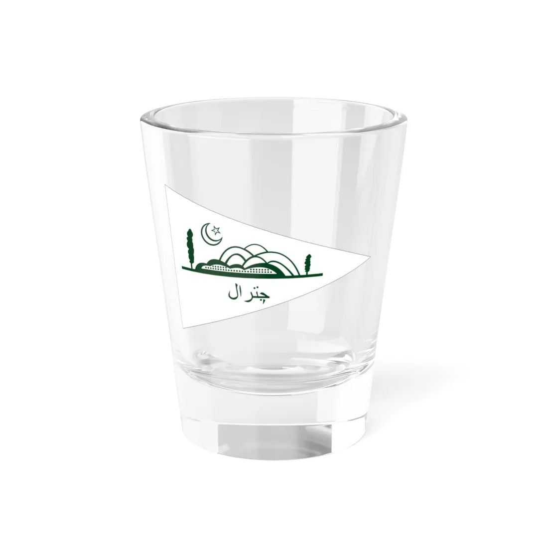 Flag of State of Chitral (Pakistan) Shot Glass 1.5oz 1.5oz - Go Mug Yourself
