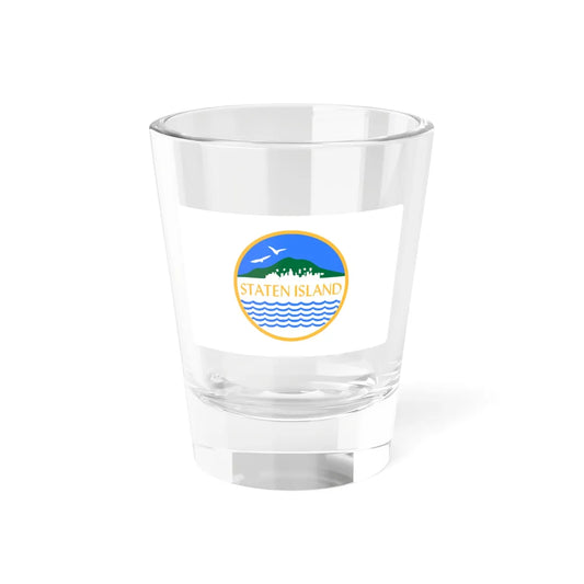 Flag of Staten Island New York 1971-2016 (United States) Shot Glass 1.5oz 1.5oz - Go Mug Yourself