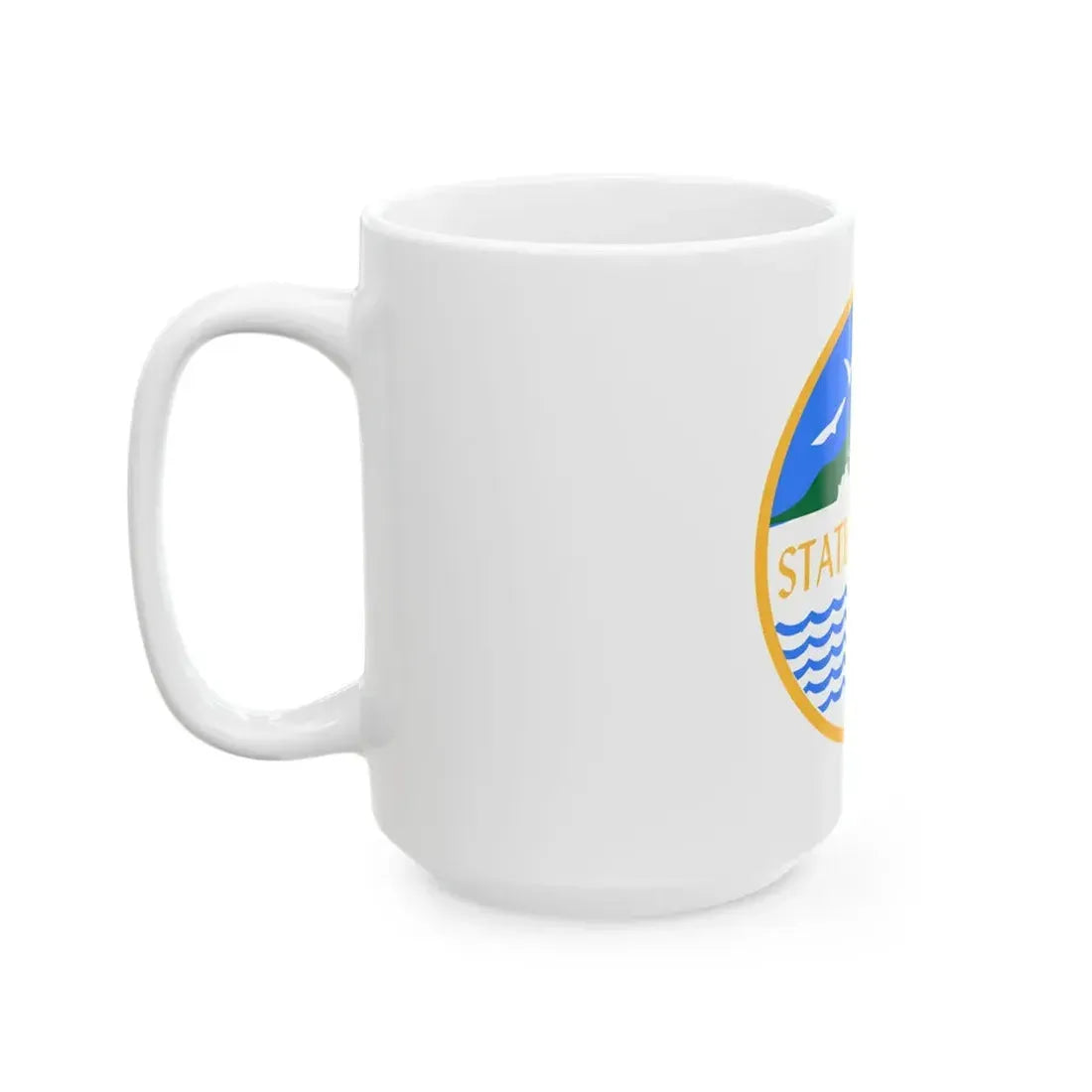 Flag of Staten Island New York 1971-2016 (United States) White Coffee Mug - Go Mug Yourself