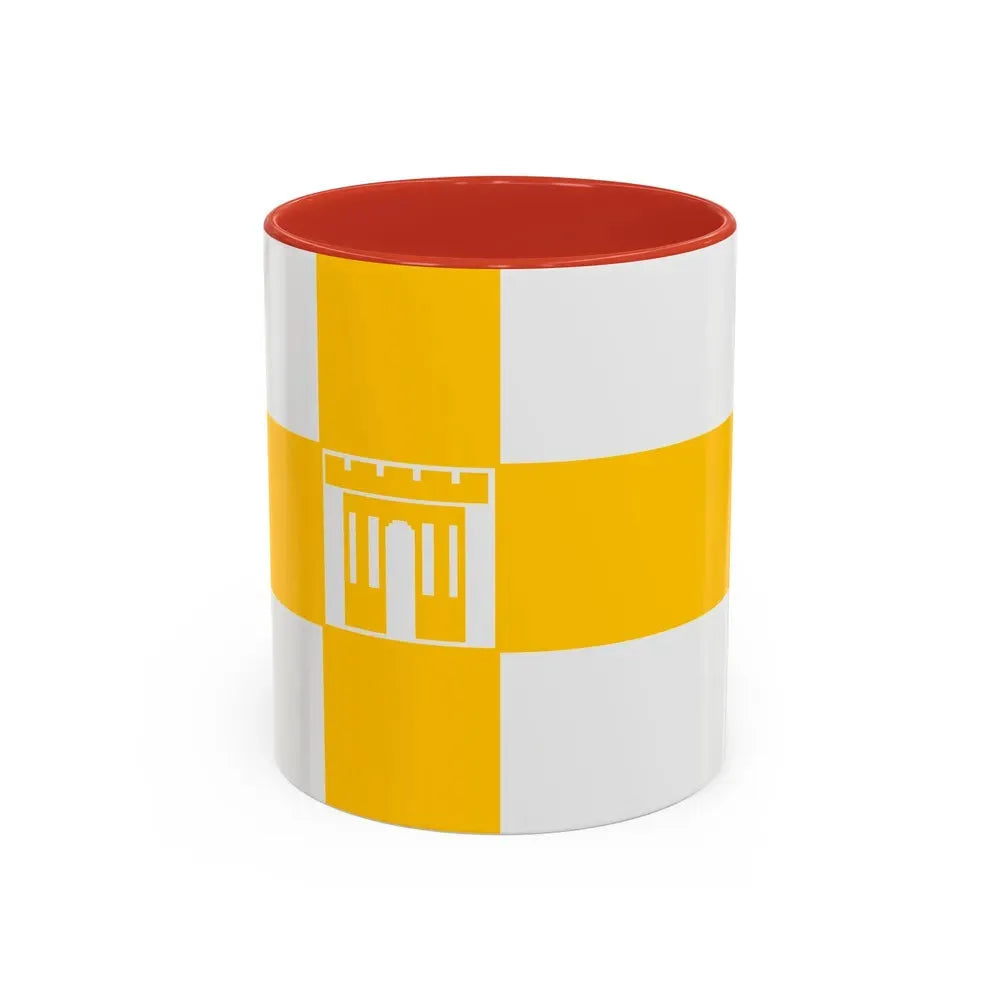 Flag of Stavropol Russia - Accent Coffee Mug 11oz Red - Go Mug Yourself