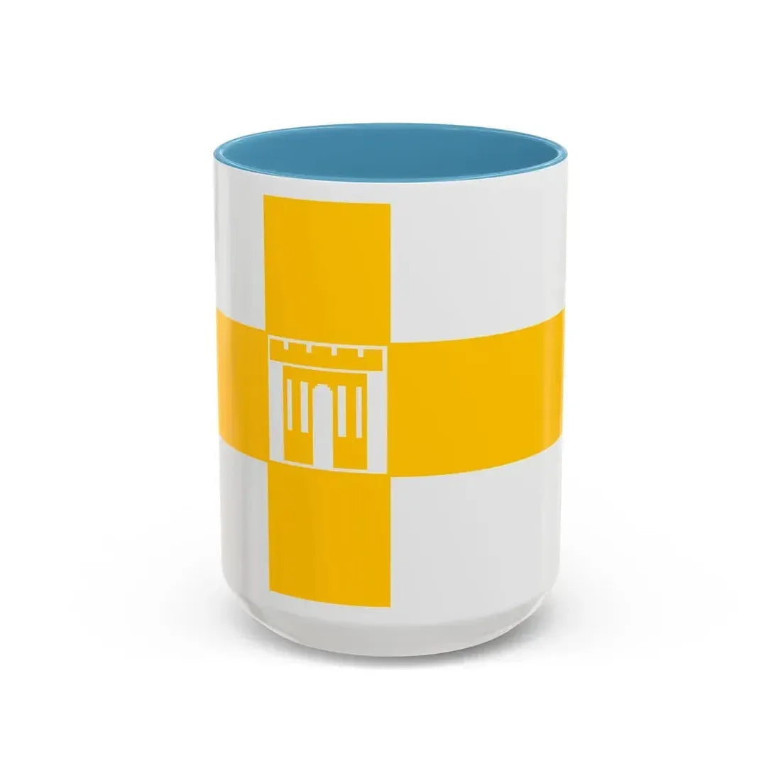Flag of Stavropol Russia - Accent Coffee Mug 15oz Light Blue - Go Mug Yourself