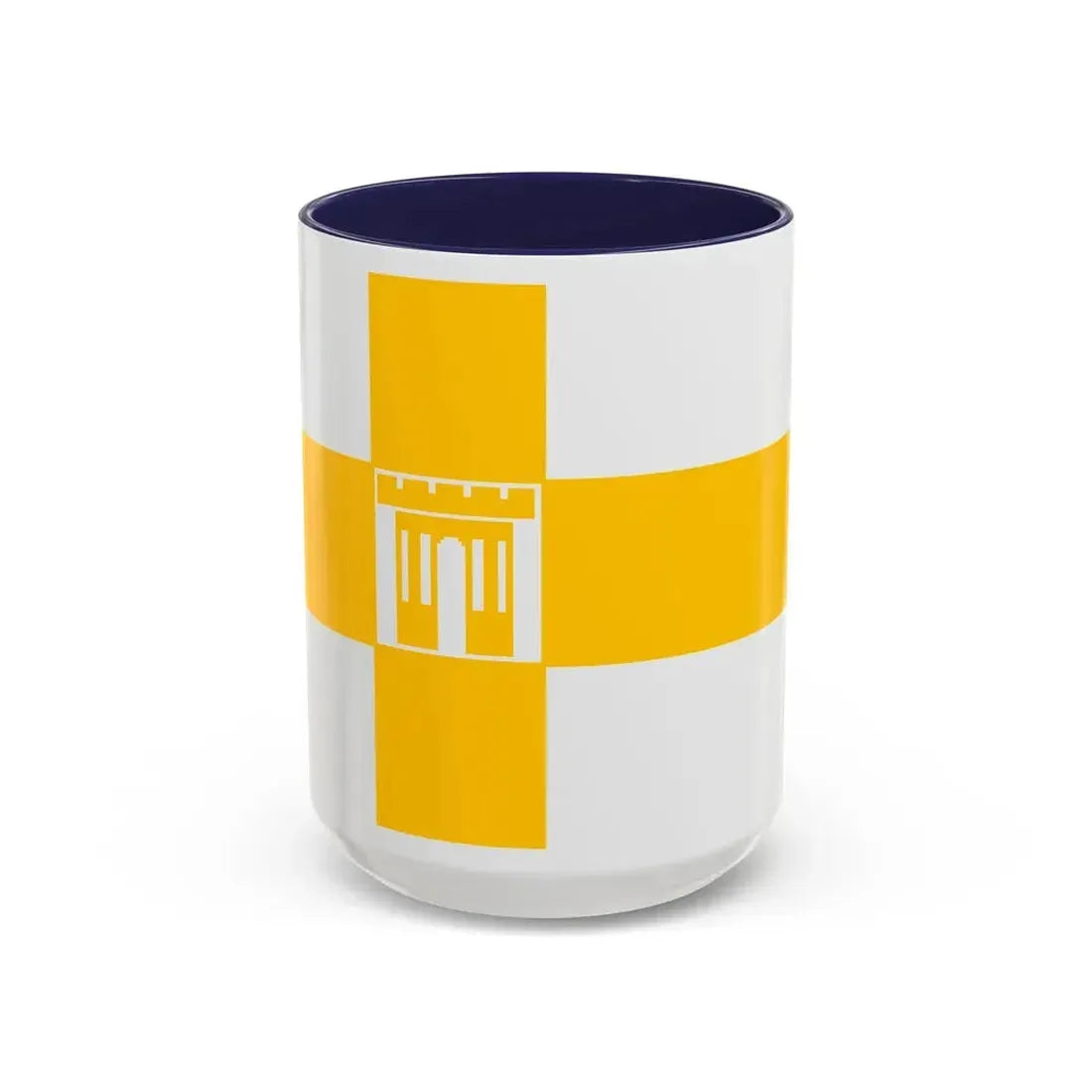 Flag of Stavropol Russia - Accent Coffee Mug 15oz Navy - Go Mug Yourself