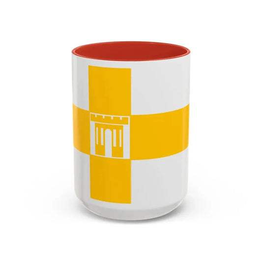 Flag of Stavropol Russia - Accent Coffee Mug 15oz Red - Go Mug Yourself