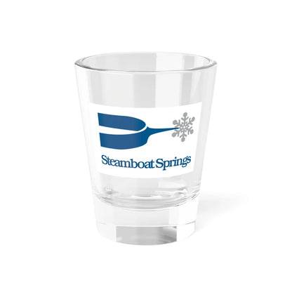 Flag of Steamboat Springs Colorado (United States) Shot Glass 1.5oz 1.5oz - Go Mug Yourself