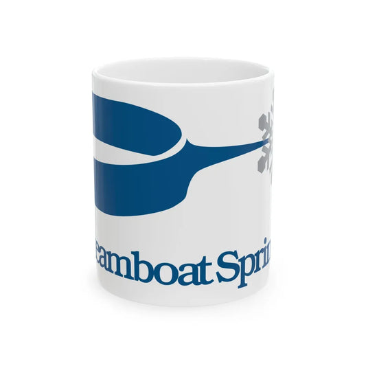 Flag of Steamboat Springs Colorado (United States) White Coffee Mug 11oz - Go Mug Yourself
