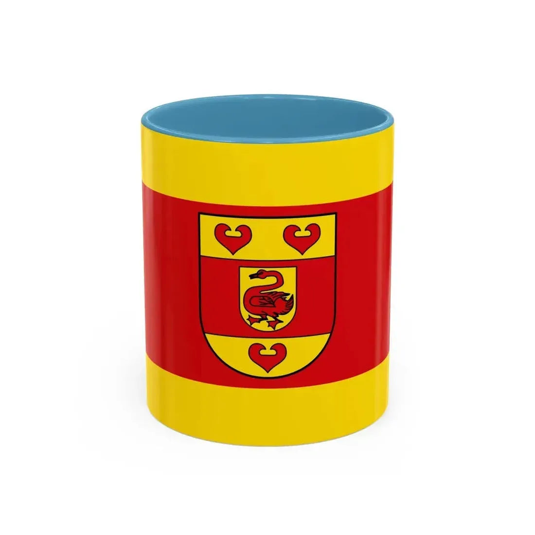 Flag of Steinfurt Germany - Accent Coffee Mug 11oz Light Blue - Go Mug Yourself