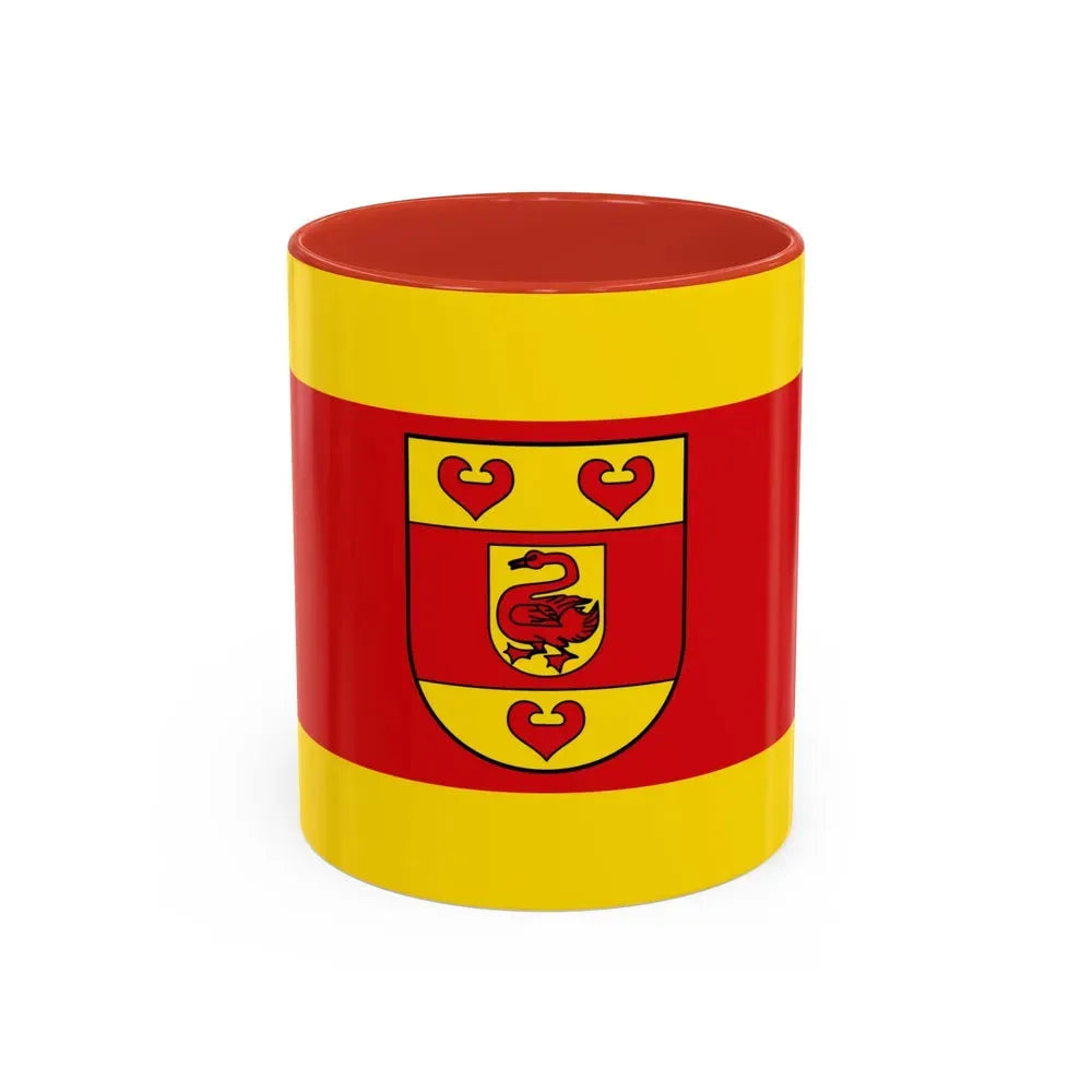 Flag of Steinfurt Germany - Accent Coffee Mug 11oz Red - Go Mug Yourself