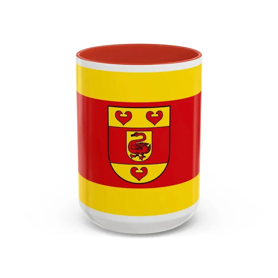 Flag of Steinfurt Germany - Accent Coffee Mug 15oz Red - Go Mug Yourself
