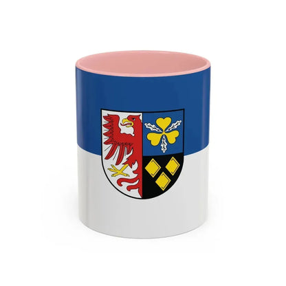 Flag of Stendal Germany - Accent Coffee Mug 11oz Pink - Go Mug Yourself