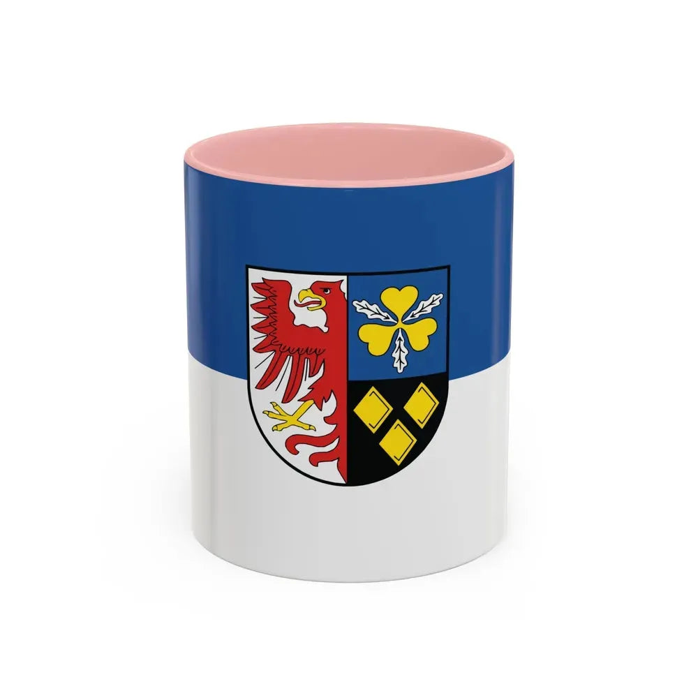 Flag of Stendal Germany - Accent Coffee Mug 11oz Pink - Go Mug Yourself