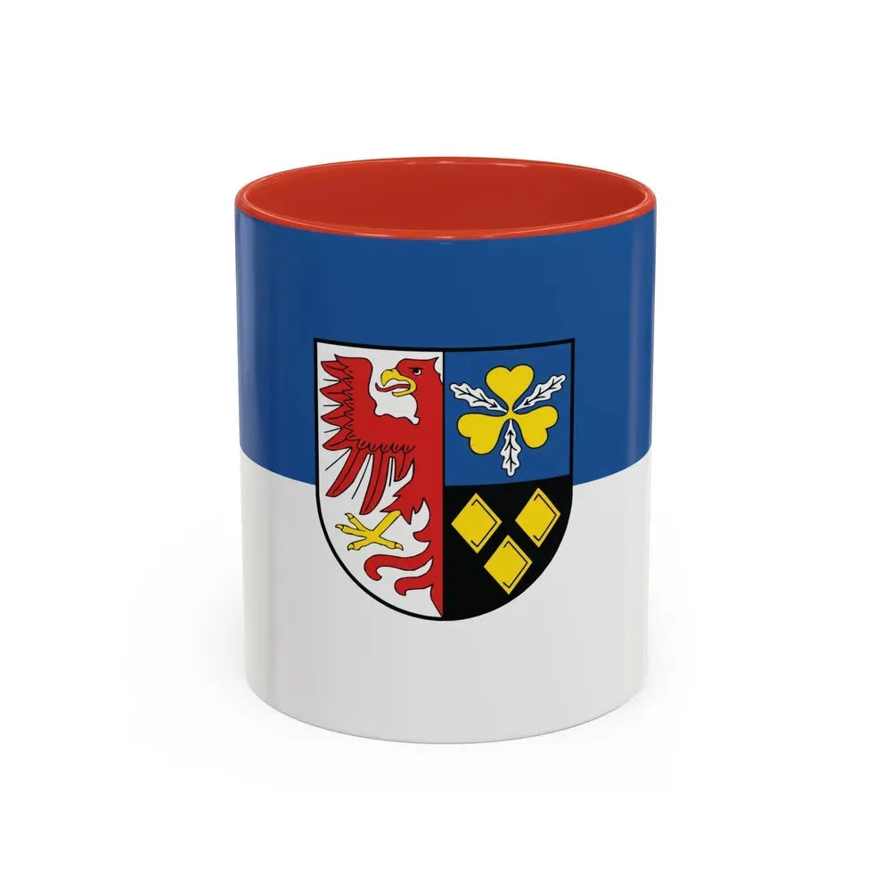 Flag of Stendal Germany - Accent Coffee Mug 11oz Red - Go Mug Yourself