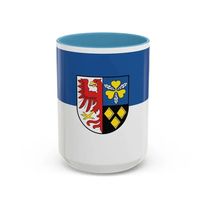 Flag of Stendal Germany - Accent Coffee Mug 15oz Light Blue - Go Mug Yourself