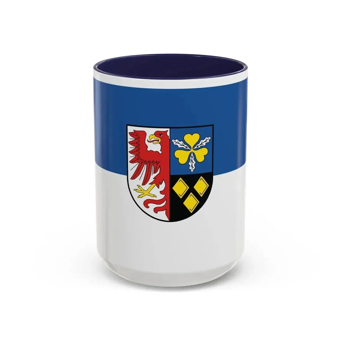 Flag of Stendal Germany - Accent Coffee Mug 15oz Navy - Go Mug Yourself